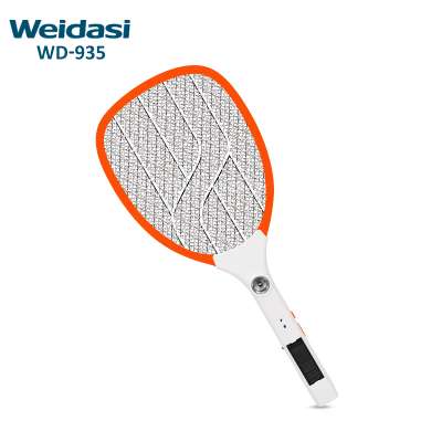 electric mosquito racket rechargeable mosquito swatter with led lighting and solar panel