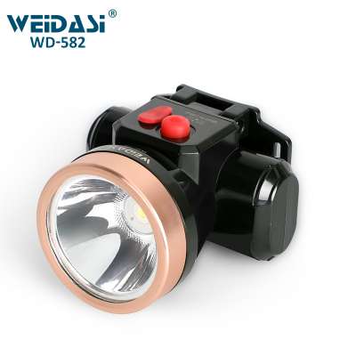 Rechargeable camping head lamp LED head lamp for hunting outdoor running head lamp